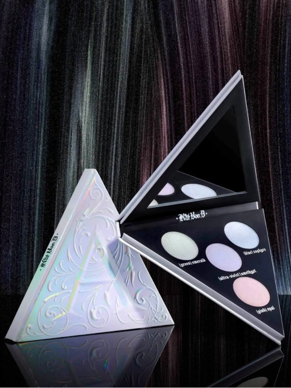 Kat Von D Innerstellar + Alchemist Holographic Eyeshadow Palette Bundle + Brush - Picture 6 of 9
